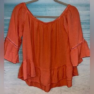 Medium Mossimo Coral Flowy Boho Top